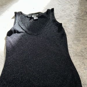 Authentic Nicole Miller, V-neck sparkly top, never worn brand new